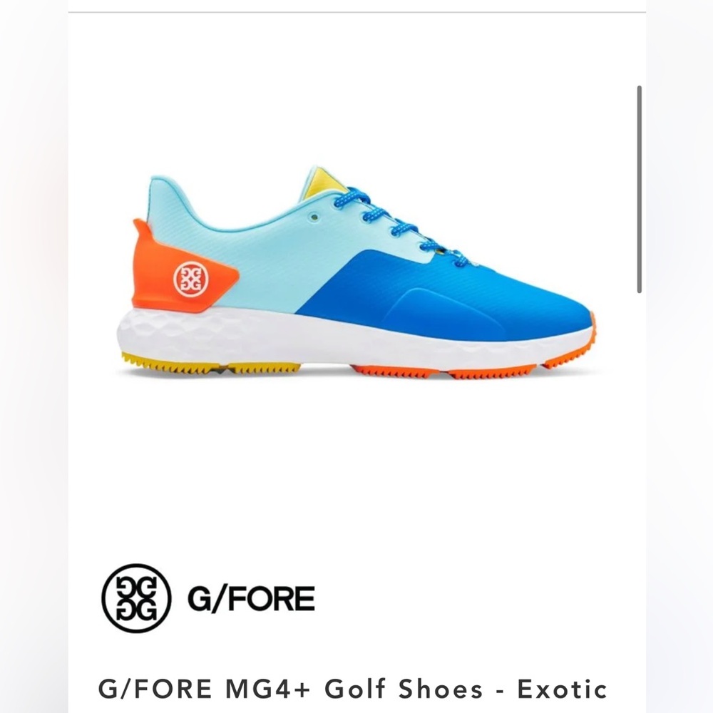 G/FORE MG4+ Exotic Golf Shoes - Blue and Orange